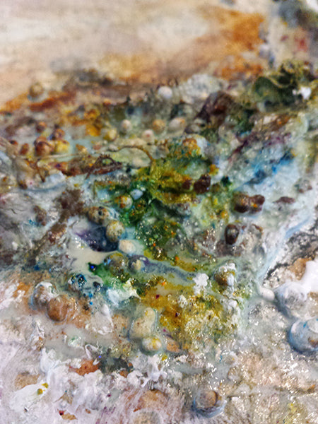 Mixed media workshop materie schilderen Cirkel Siona Snel