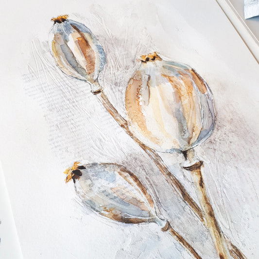 mixed media aquarel workshop