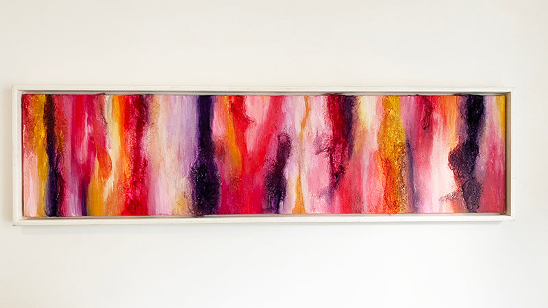 Abstracte mixed media kunst