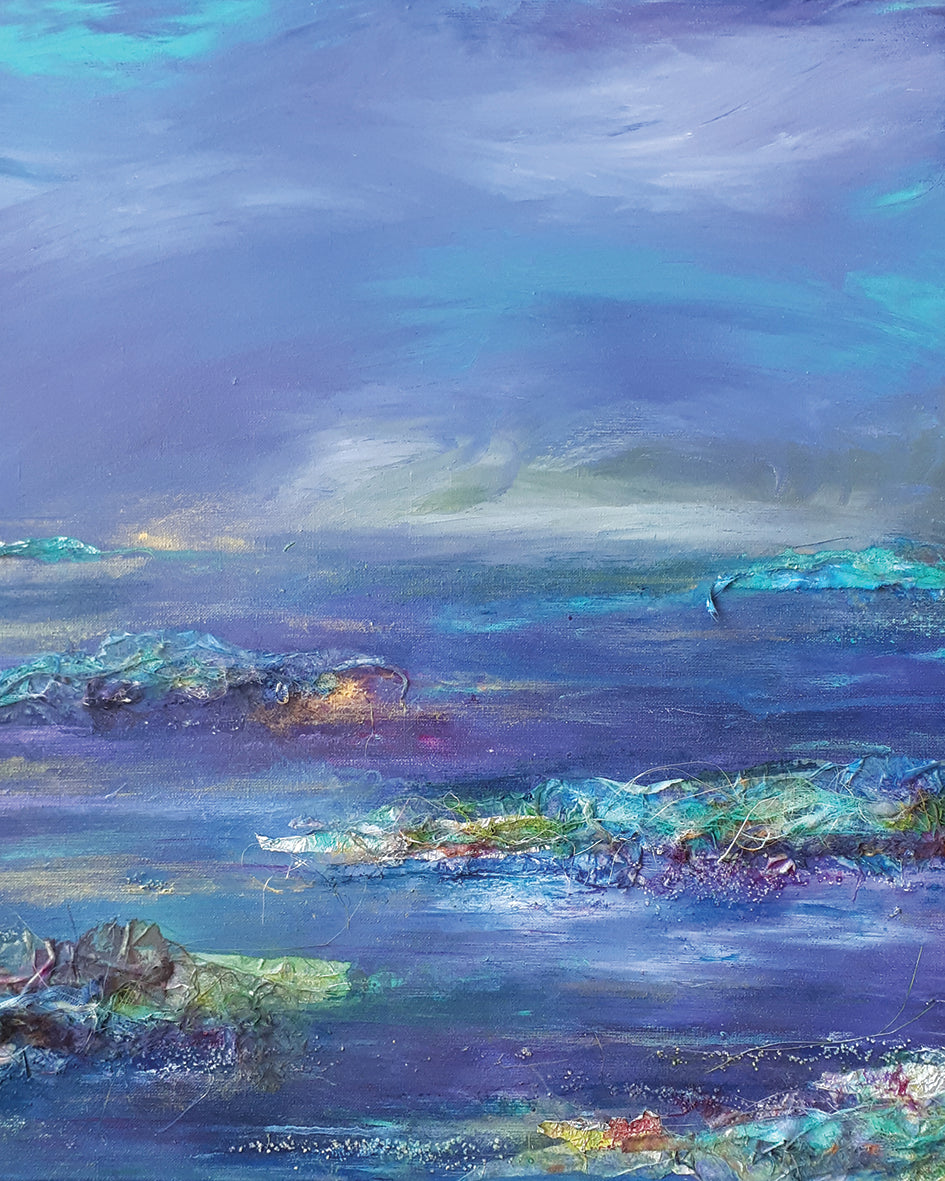 Buitenschilderworkshop Strand Zandvoort Siona Snel abstracte mixed media kunst en workshops