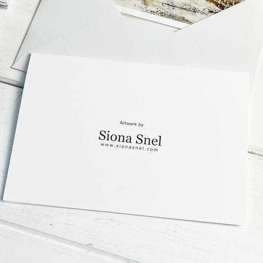 Kunstkaarten set sneeuwlandschap sionasnel.com