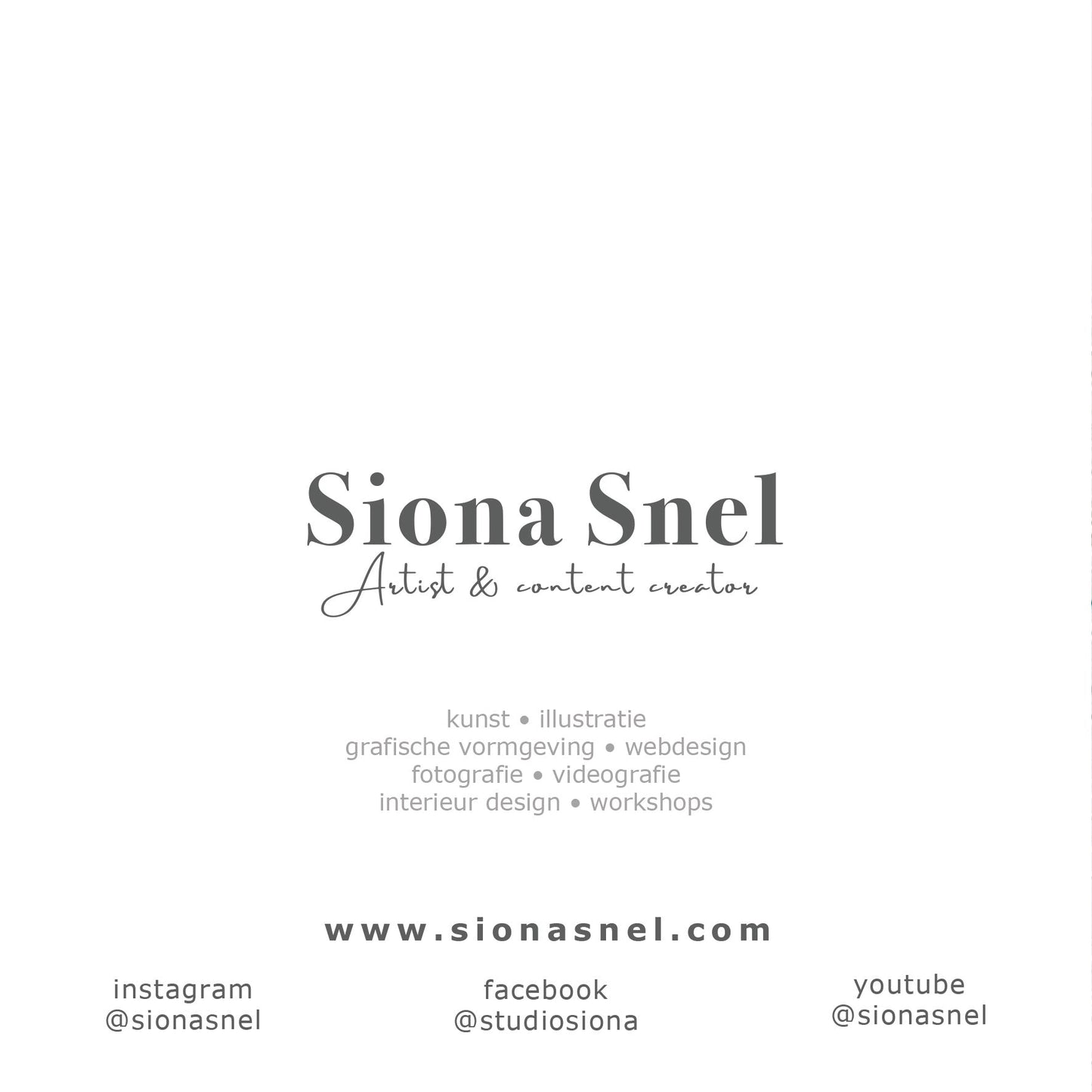 Kunstkaarten set cirkels Siona Snel