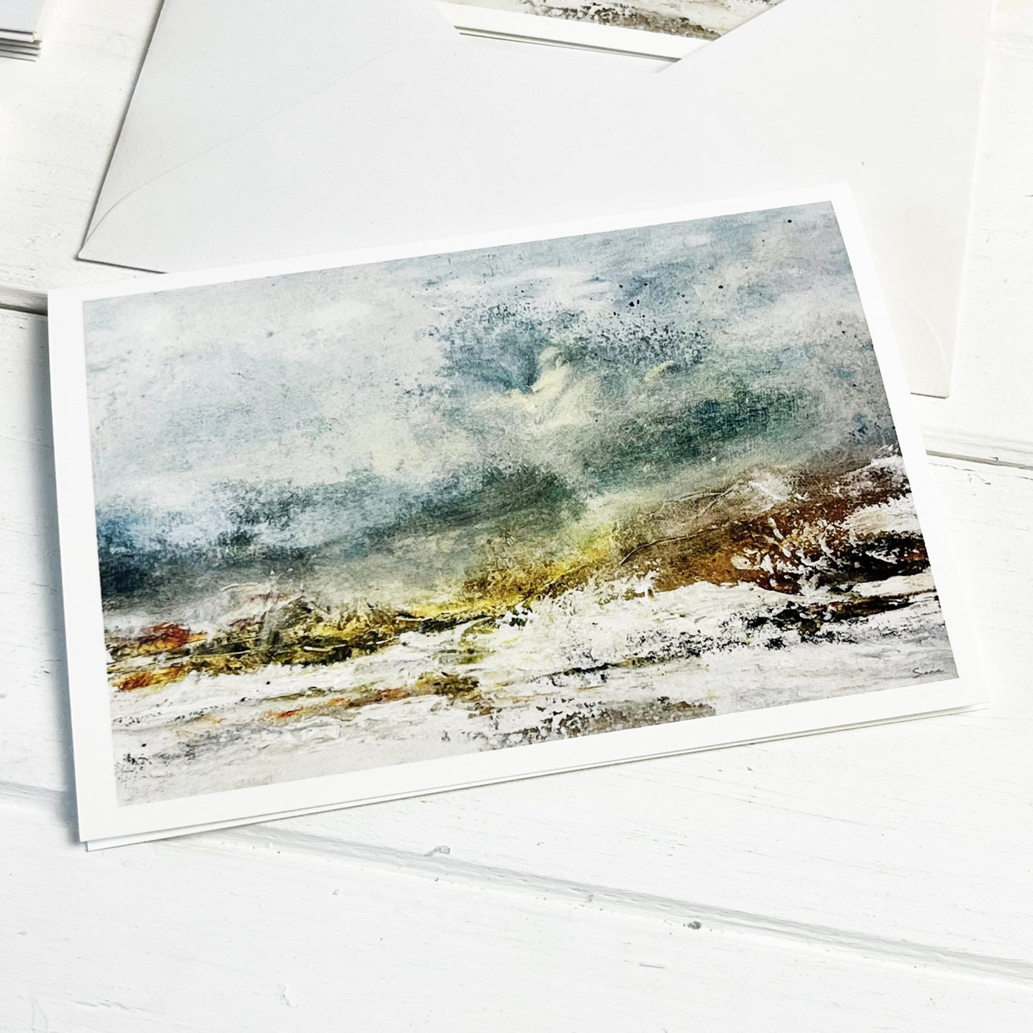 Kunstkaarten set sneeuwlandschap sionasnel.com