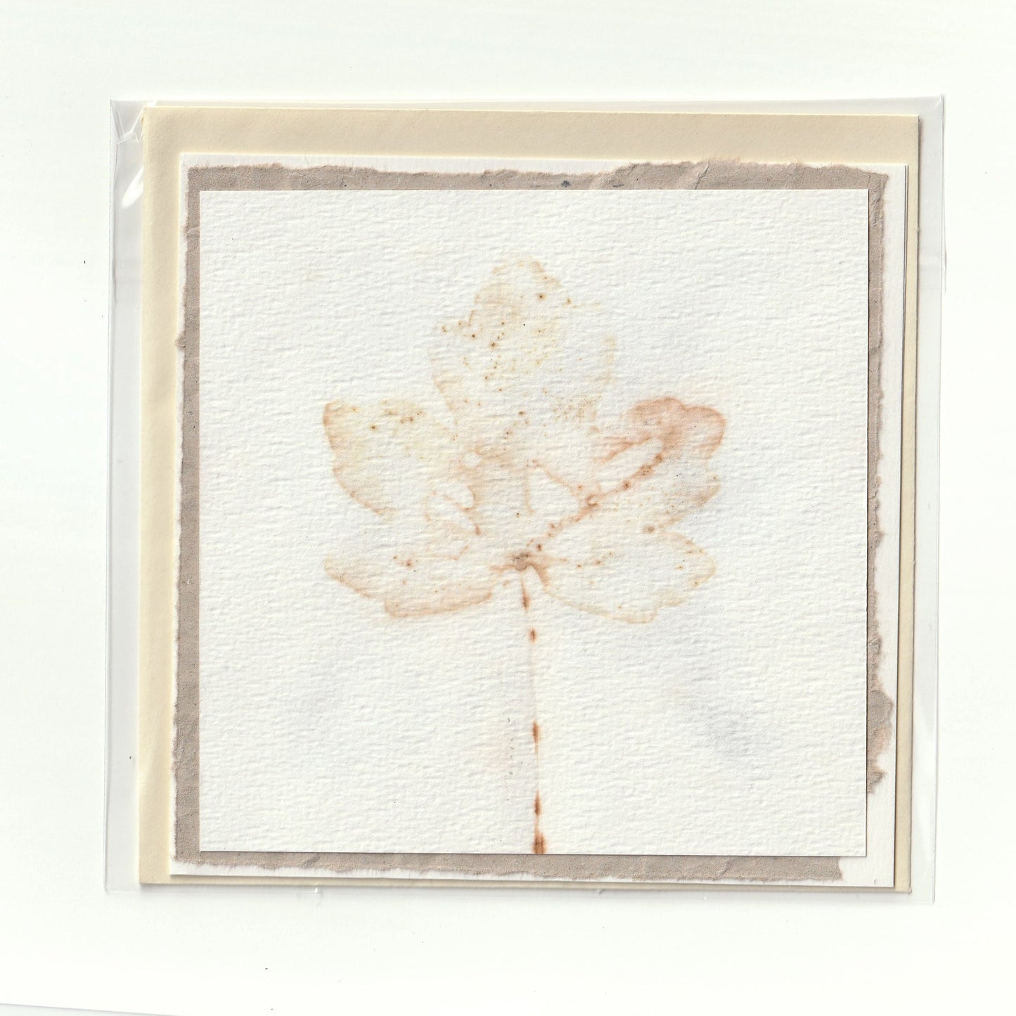 Handgemaakte kaart met ecoprint (7) Siona Snel