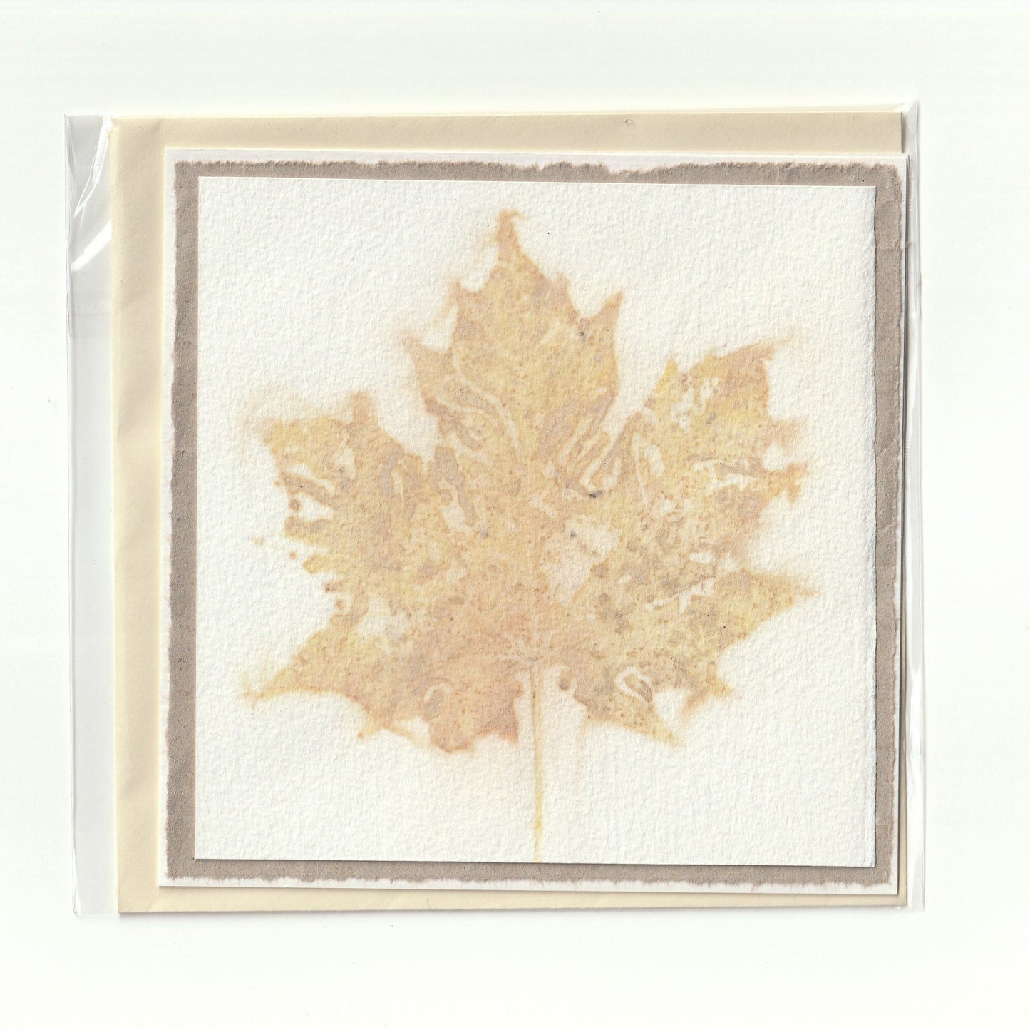 Handgemaakte kaart met ecoprint (10) Siona Snel