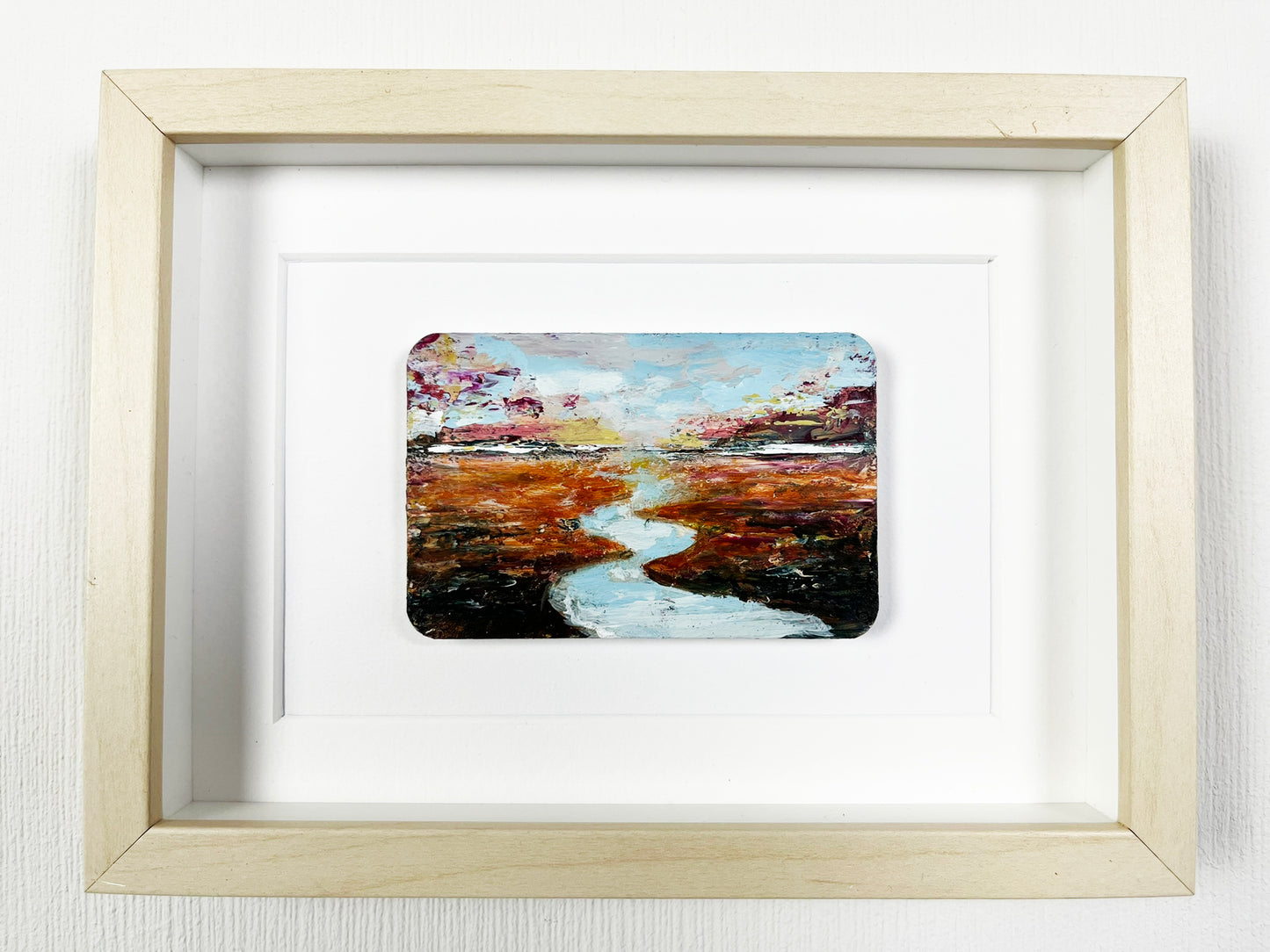 Abstracte mixed media kunst