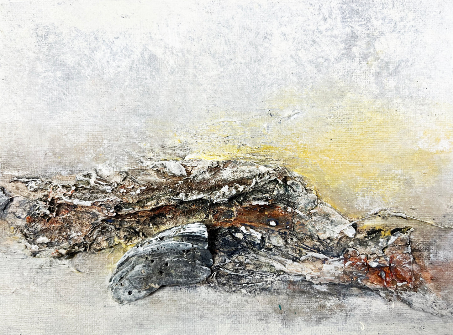 abstracte mixed media kunst