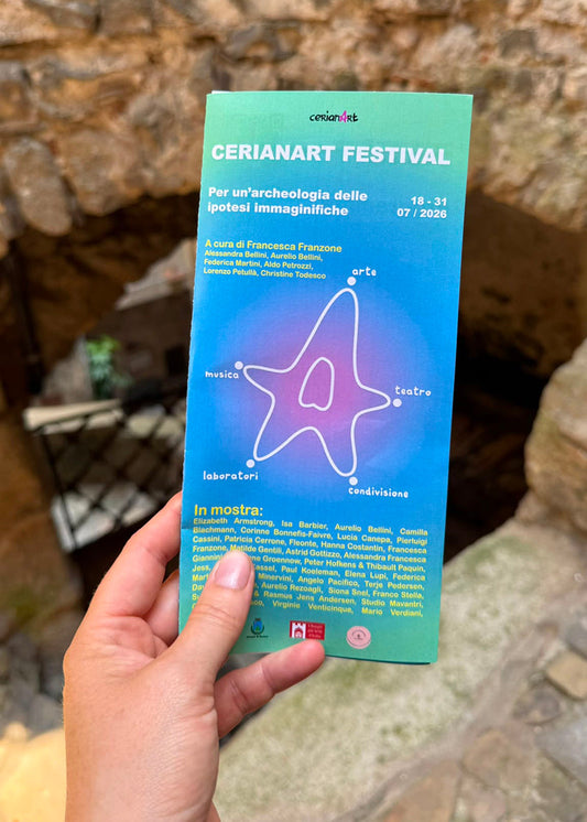 Siona Snel exposeert op het CerianArt Festival in Ceriana, Ligurië