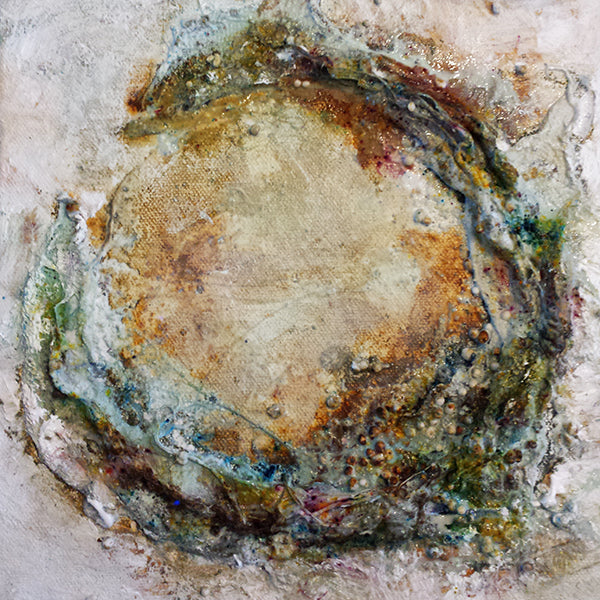 Mixed media workshop materie schilderen Cirkel Siona Snel