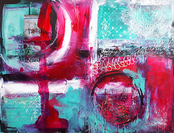 Online cursus Mixed Media schildertechnieken (Blauw - 10 lessen) Siona Snel