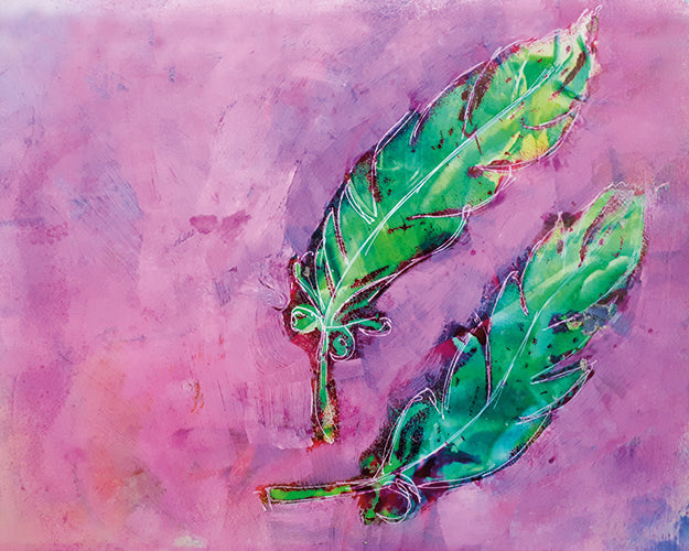 Mixed Media Workshop Ecoline & Gesso | Inkt & Negative Painting