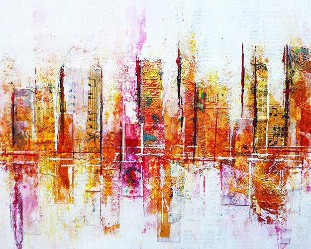 Online cursus Mixed Media schildertechnieken (Geel - 10 lessen) Siona Snel