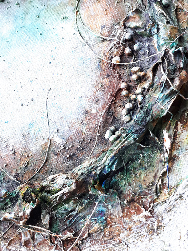 abstracte mixed media kunst