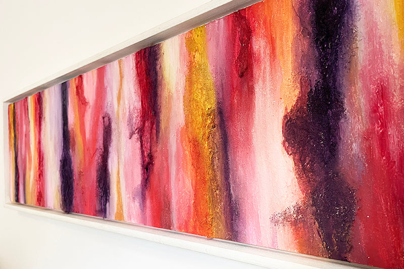 Abstracte mixed media kunst