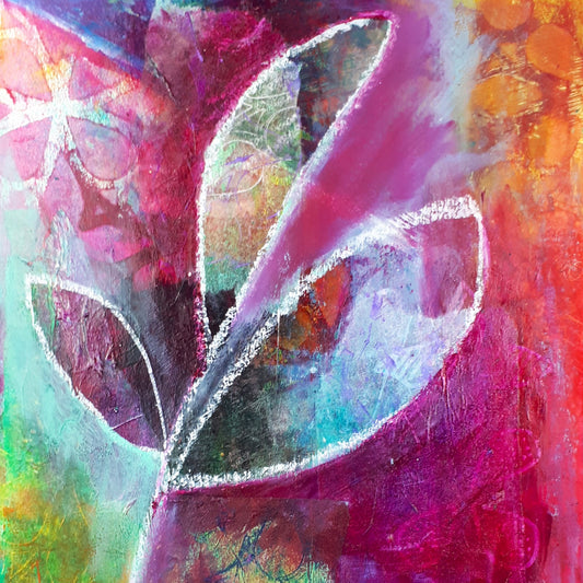 Mixed media workshop Kleur! sionasnel.com