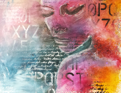 Mixed media workshop Silhouette sionasnel.com