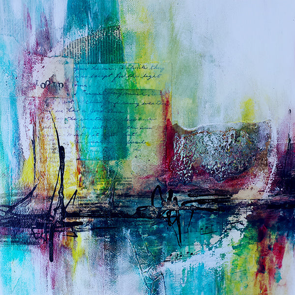 Online cursus Mixed Media schildertechnieken (Blauw - 10 lessen) Siona Snel