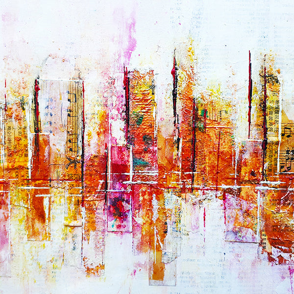 Cursus Mixed Media schildertechnieken (Geel - 10 lessen) Siona Snel