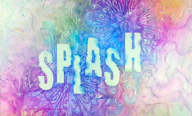 Online Mixed media workshop Splash sionasnel.com
