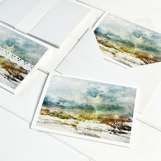 Kunstkaarten set sneeuwlandschap sionasnel.com