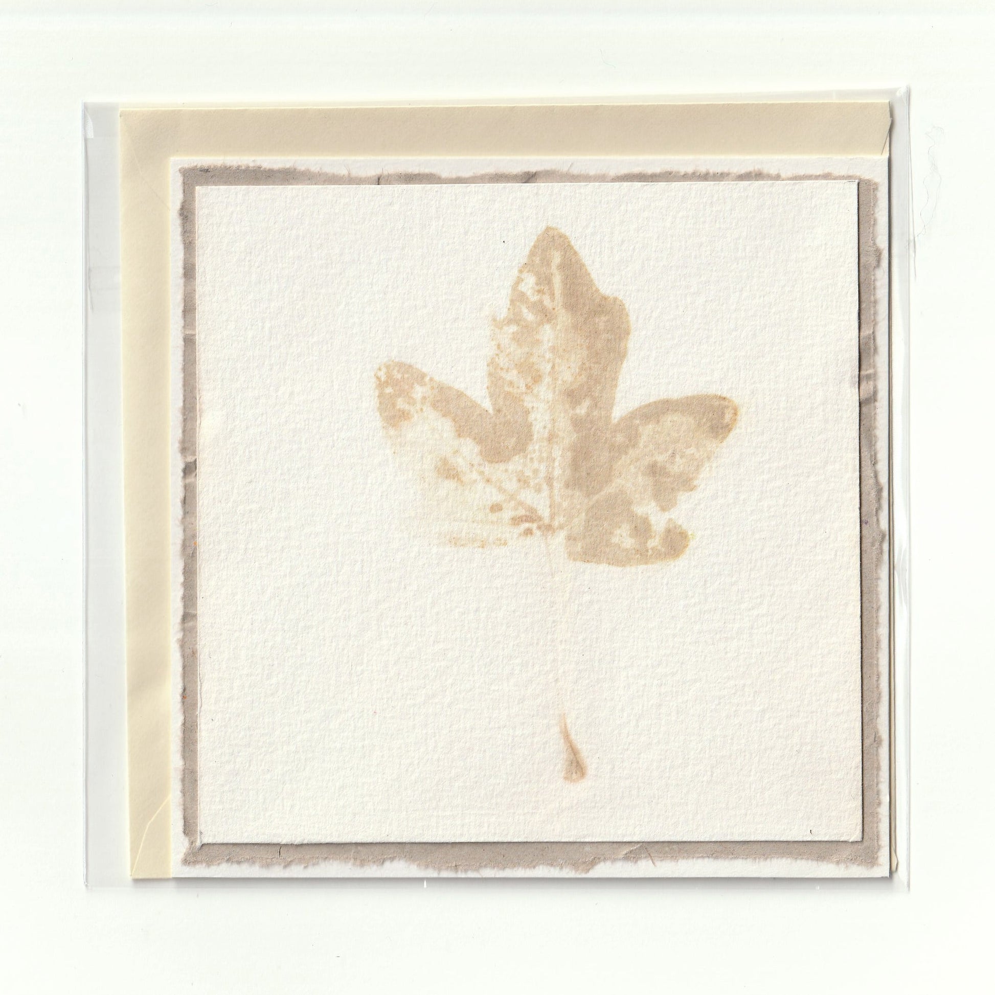 Handgemaakte kaart met ecoprint (3) Siona Snel