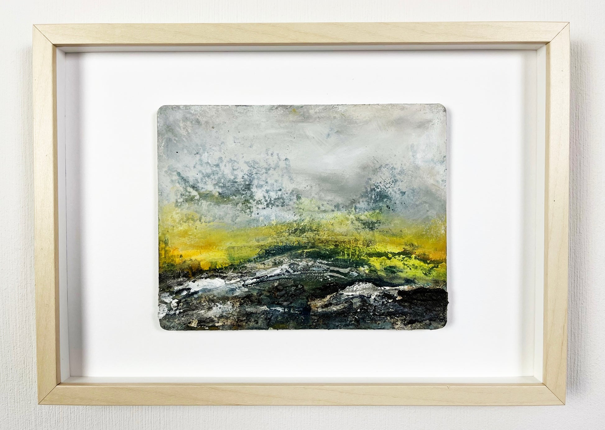 Abstracte mixed media kunst