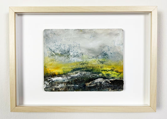 Abstracte mixed media kunst