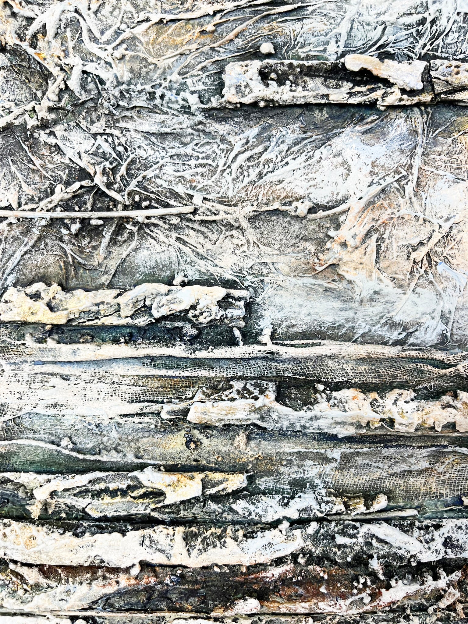 abstracte mixed media kunst