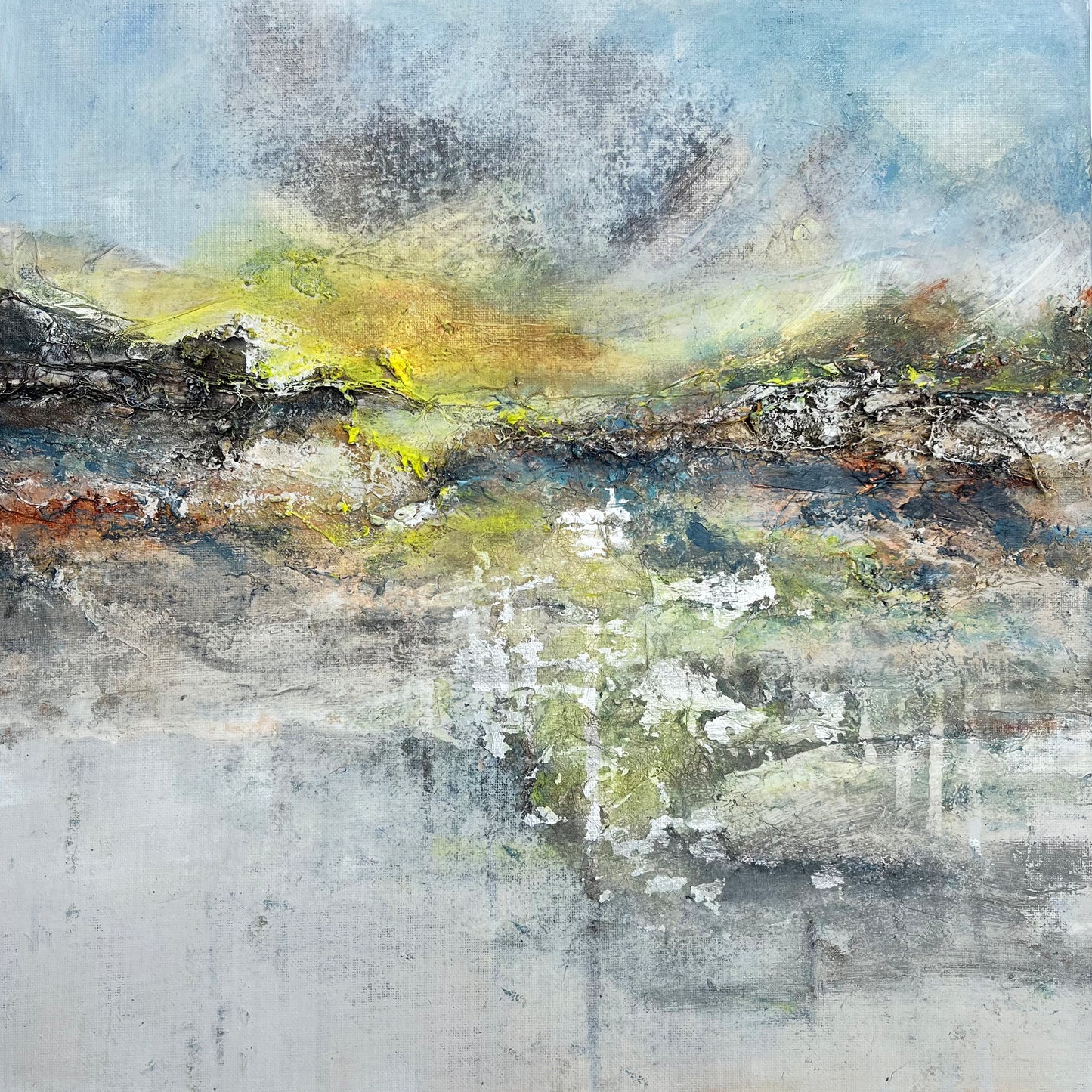 abstracte mixed media kunst