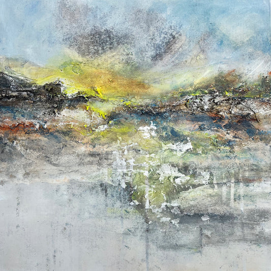 abstracte mixed media kunst