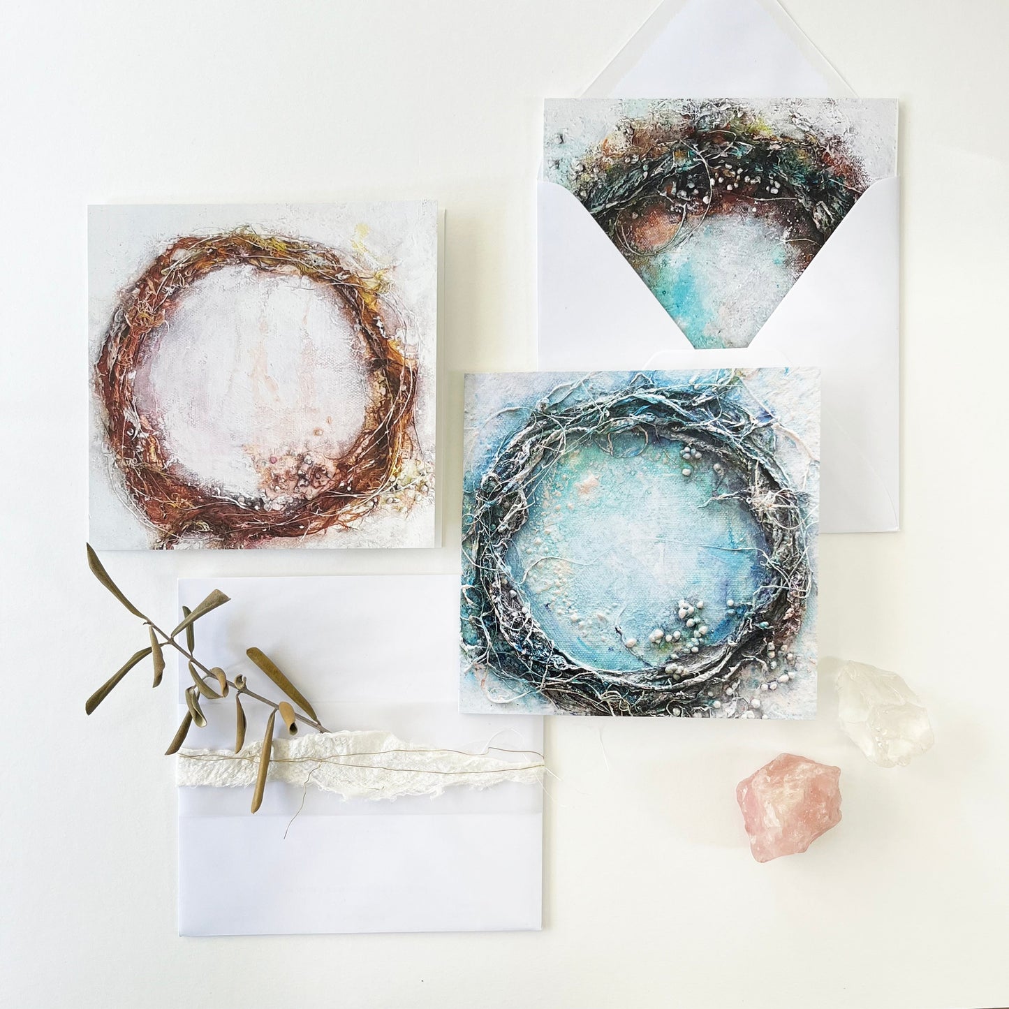 Kunstkaarten set cirkels Siona Snel