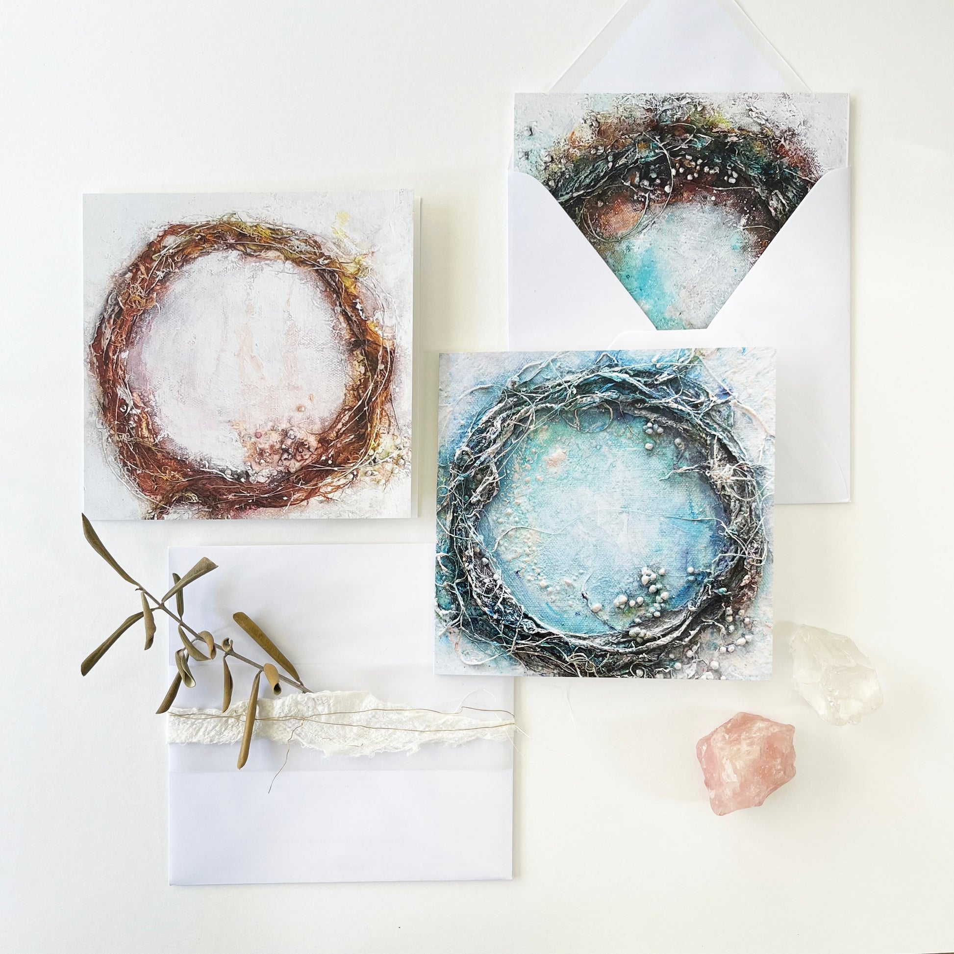 Kunstkaarten set cirkels Siona Snel